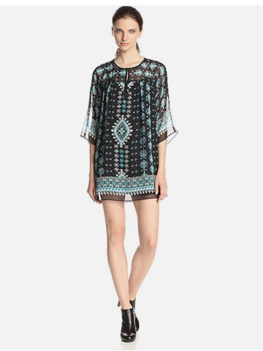 Nanette Lepore Sun City printed tunic kimono size 10